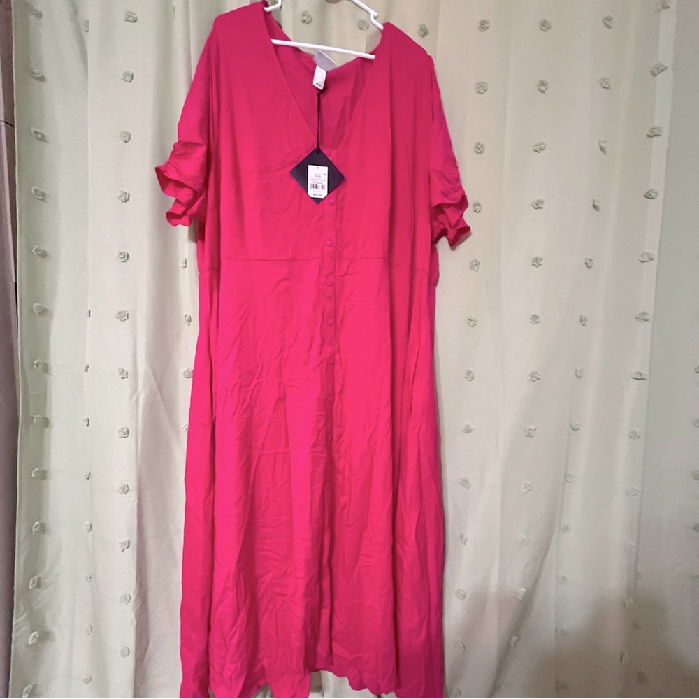 NWT Target pink midi dress size 4x